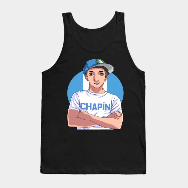 Chapin Guatemalan Latino Guatemala Flag Pride Tank Top by Noseking